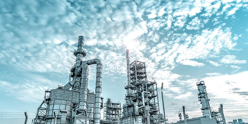 Industrial of oil and gas Refinery plant.