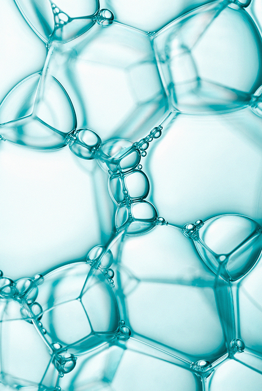 The surface of the bubble